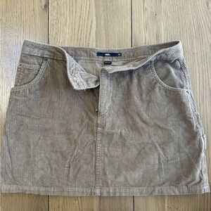 Vans Tan Corduroy Mini Skirt